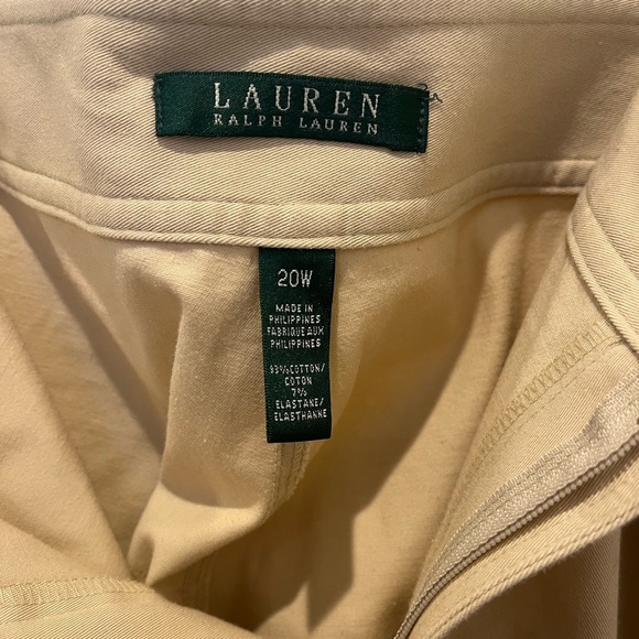 Lauren Ralph Lauren Cropped Dress Pants 20W Straight Leg Stretch Comfort Casual - Picture 6 of 7